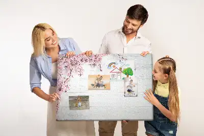 Printed Cork Board Spring flowers