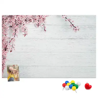 Spring Flowers Printed Cork Board