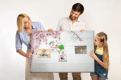 Spring Flowers Printed Cork Board