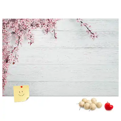 Spring Flowers Printed Cork Board