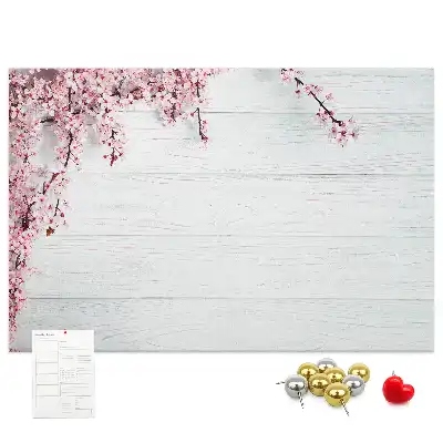 Spring Flowers Printed Cork Board