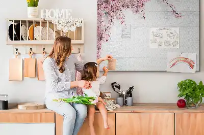 Spring Flowers Printed Cork Board