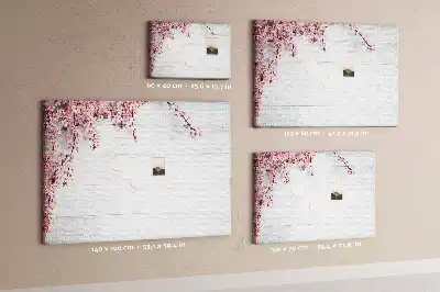 Spring Flowers Printed Cork Board