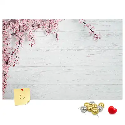Spring Flowers Printed Cork Board