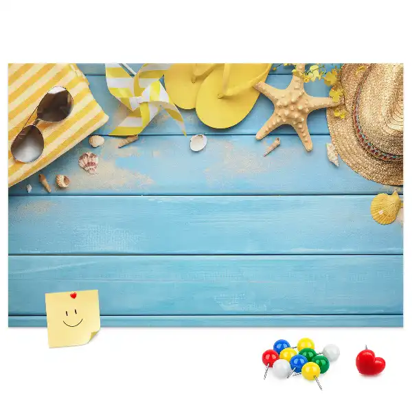 Beach Themed Cork Memo Board