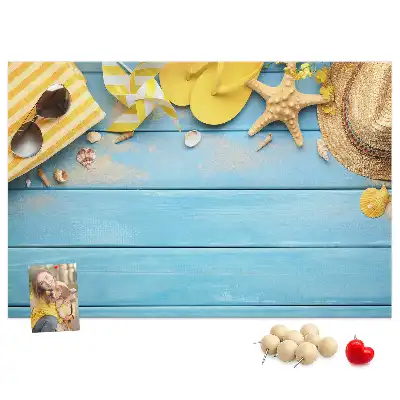 Cork memo board Beach accessories