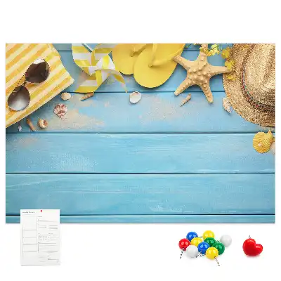 Beach Themed Cork Memo Board