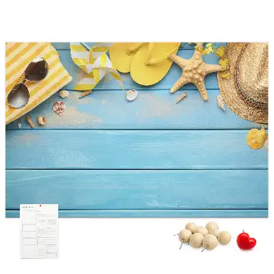 Cork memo board Beach accessories