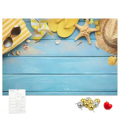 Beach Themed Cork Memo Board