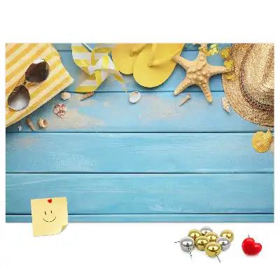 Beach Themed Cork Memo Board