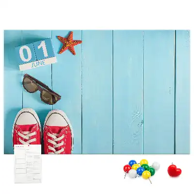 First Day of Summer Printed Cork Board