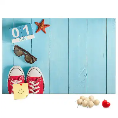 First Day of Summer Printed Cork Board