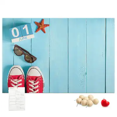 First Day of Summer Printed Cork Board