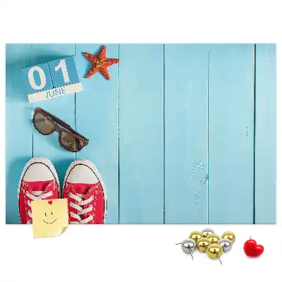 First Day of Summer Printed Cork Board