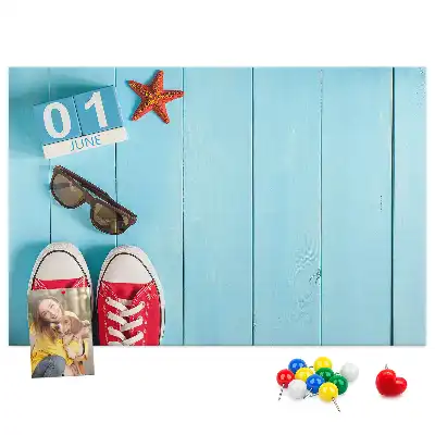 First Day of Summer Printed Cork Board