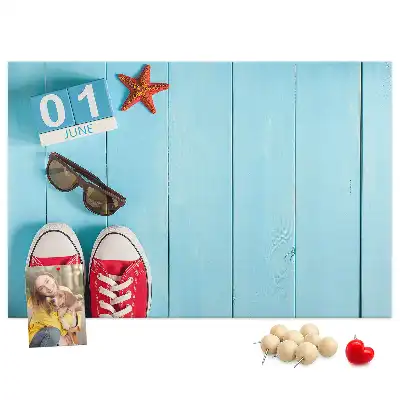 First Day of Summer Printed Cork Board