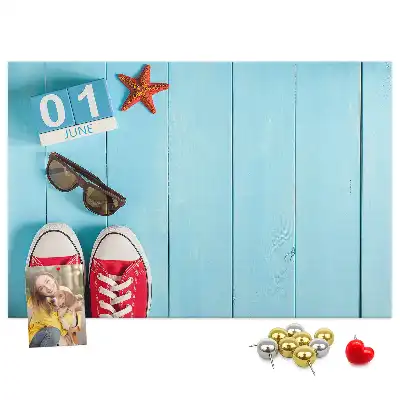 First Day of Summer Printed Cork Board