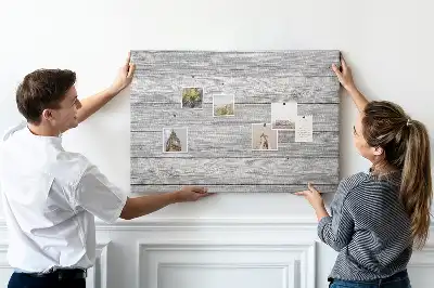Printed Cork Board With Wooden Panels