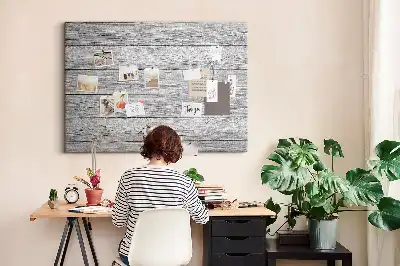 Printed Cork Board With Wooden Panels