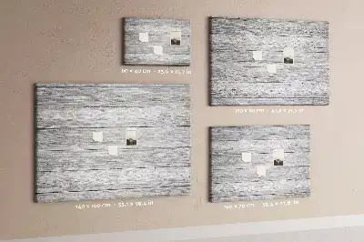 Printed Cork Board With Wooden Panels