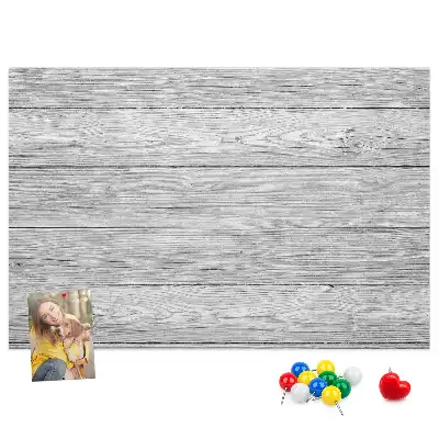 Printed Cork Board With Wooden Panels
