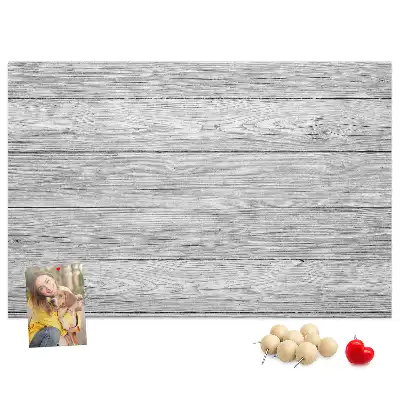 Printed Cork Board With Wooden Panels