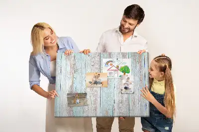 Printed Cork Board Pastel wood