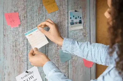 Pastel wood printed cork board