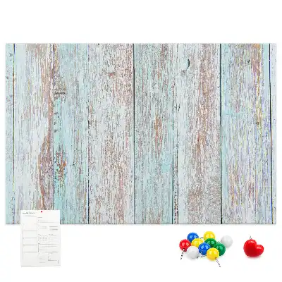 Printed Cork Board Pastel wood