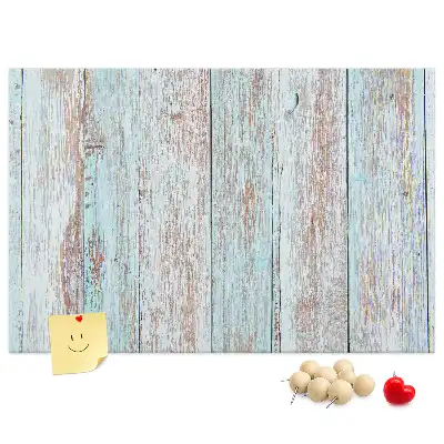 Pastel wood printed cork board