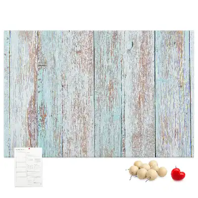 Pastel wood printed cork board