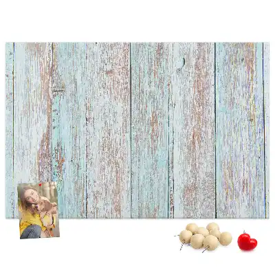 Printed Cork Board Pastel wood