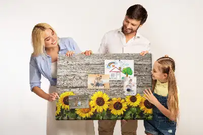Printed Sunflower Cork Board