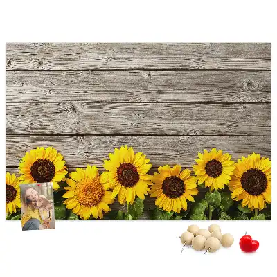Printed Sunflower Cork Board