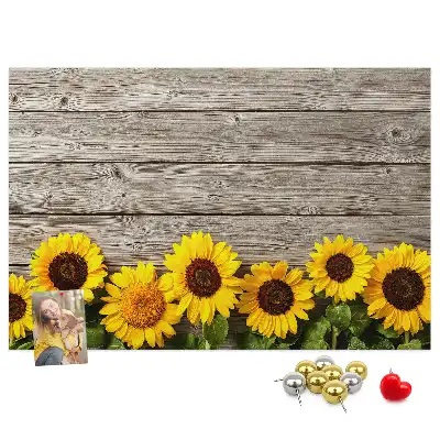 Printed Sunflower Cork Board