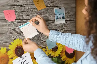 Printed Sunflower Cork Board