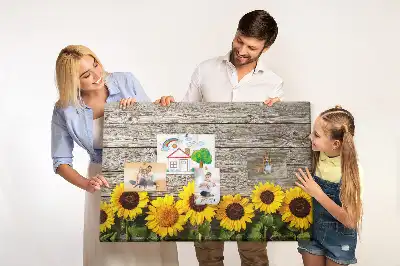 Printed Sunflower Cork Board