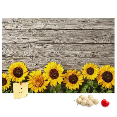 Printed Sunflower Cork Board