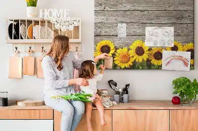 Printed Sunflower Cork Board