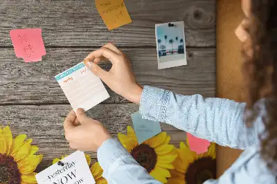 Printed Sunflower Cork Board