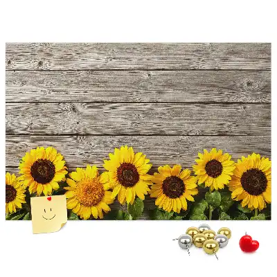 Printed Sunflower Cork Board
