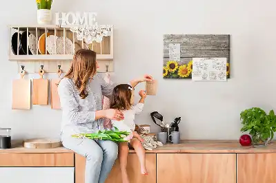 Printed Sunflower Cork Board