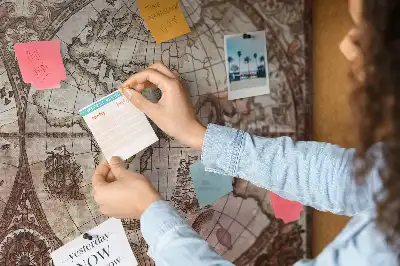 Antique Atlas Map Printed Cork Memo Board