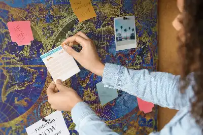Atlas map cork memo board