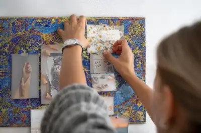 Atlas map cork memo board