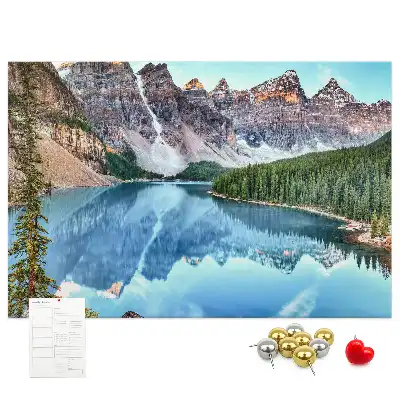 Printed Cork Board Mountain landscape
