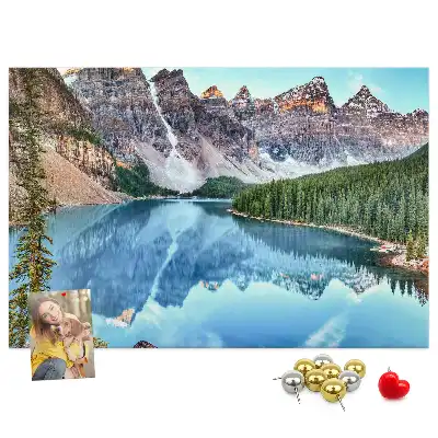 Printed Cork Board Mountain landscape