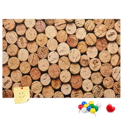 Printed Cork Memo Board Wooden wine corks