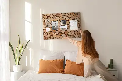 Printed Cork Memo Board Wooden wine corks