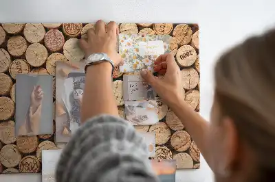 Printed Cork Memo Board Wooden wine corks